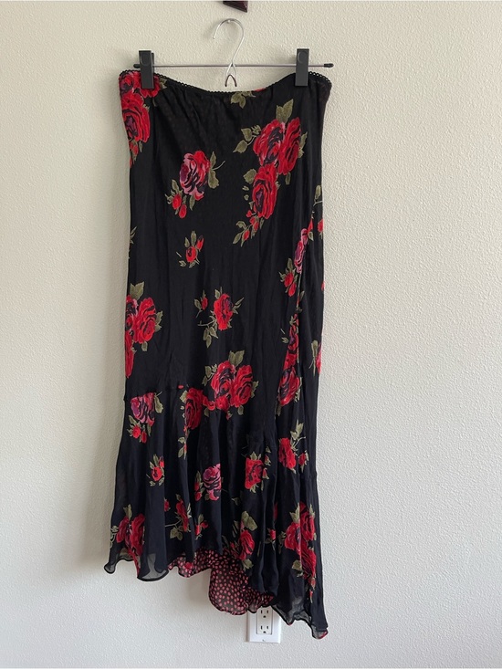 lola Dresses & Skirts - lola Black Maxi Dress with Red Rose Print